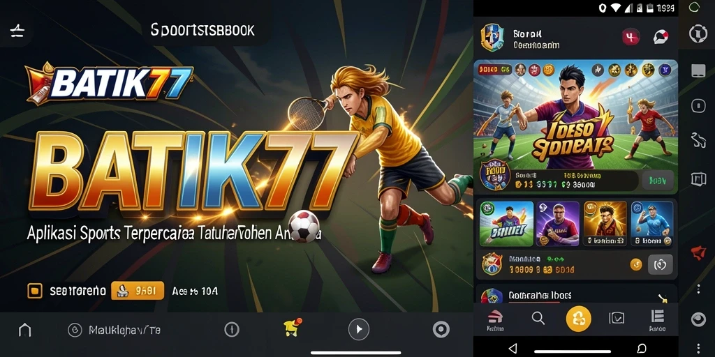 Tampilan gameplay menarik dari aplikasi Sportsbook BATIK77.