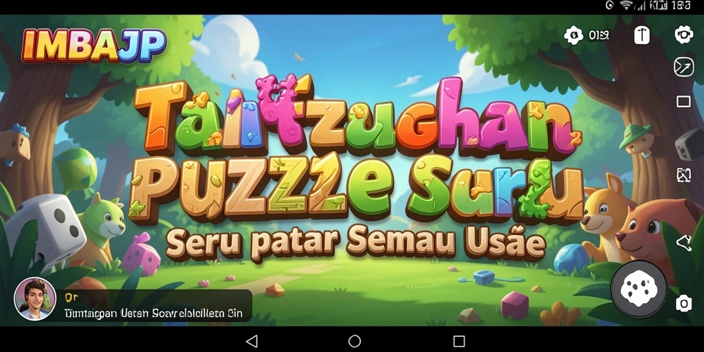 Screenshot gameplay IMBAJP menampilkan tantangan Puzzle yang mendebarkan.