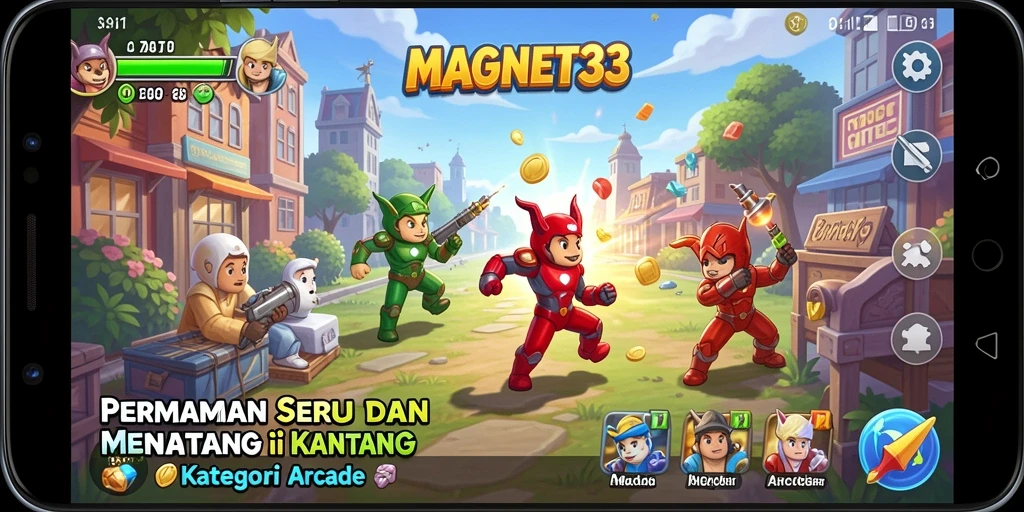 Tampilan gameplay seru dan penuh tantangan dari MAGNET33.
