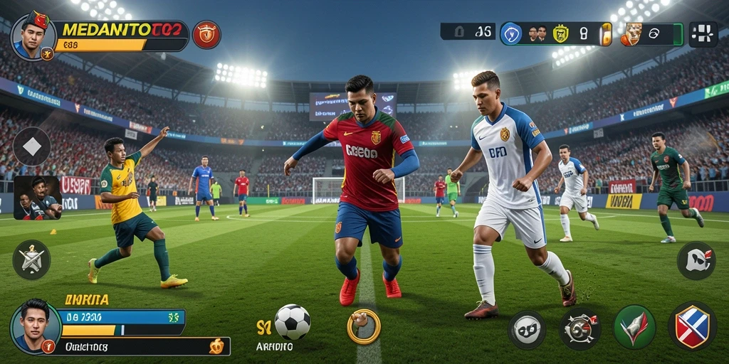 Tampilan gameplay seru dan interaktif dari MEDANTOTO yang menampilkan aksi olahraga.