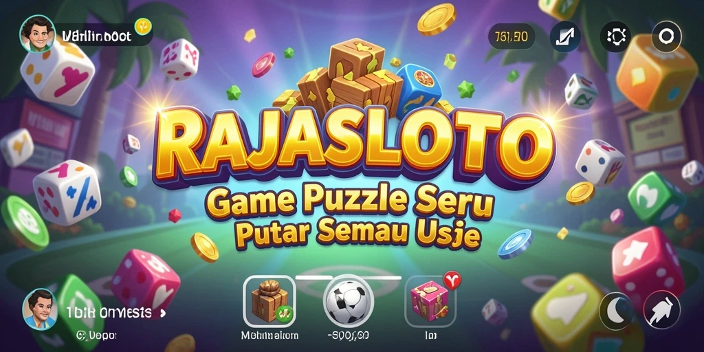 Screenshot gameplay RAJASLOTO yang menampilkan tantangan Puzzle menarik.