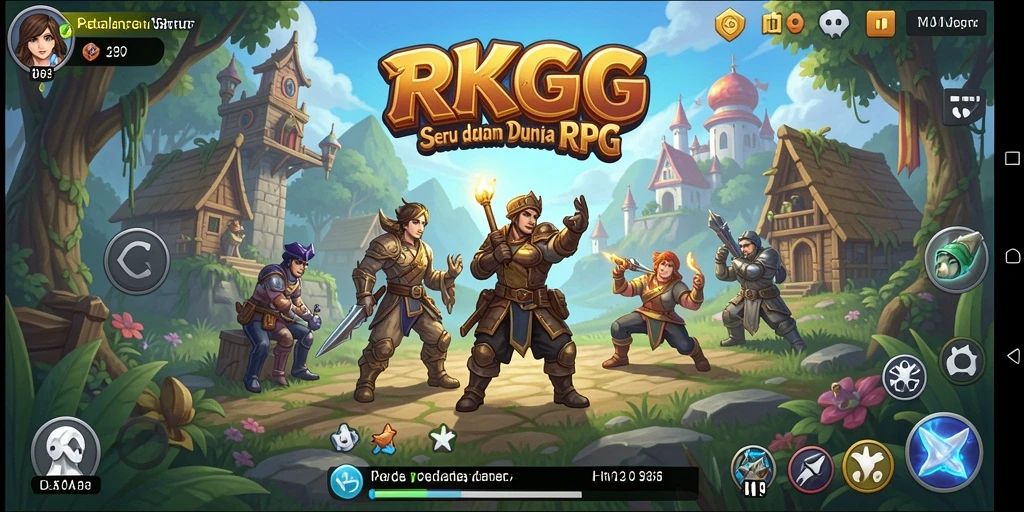 Tangkapan layar gameplay RKGG menampilkan aksi pertempuran RPG yang mendebarkan.