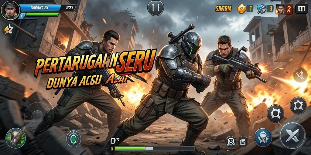 Tampilan gameplay SINAR123 yang mendebarkan dan penuh aksi.